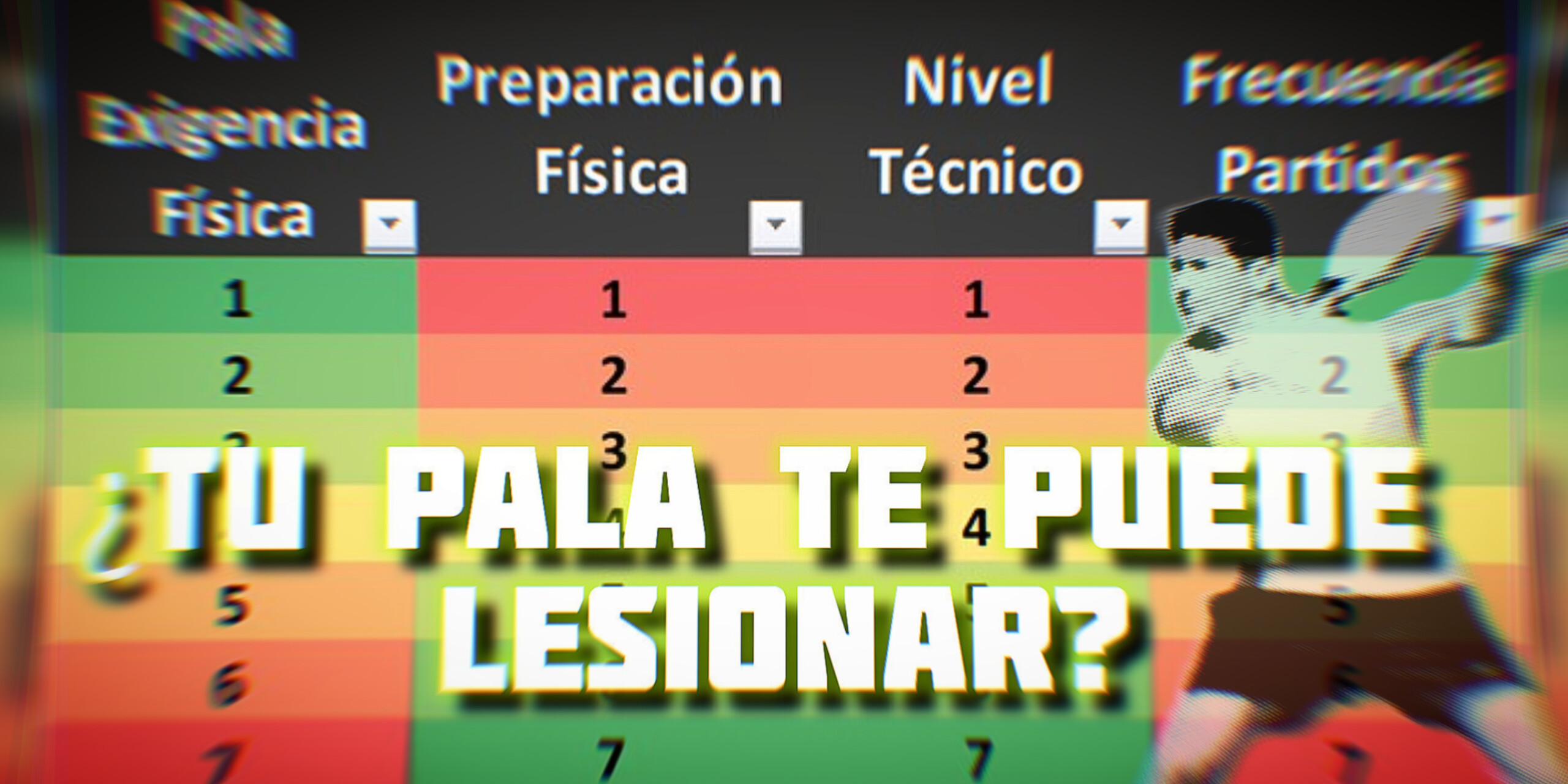 ¿Las palas de pádel lesionan? Ten en cuenta estos 4 factores.